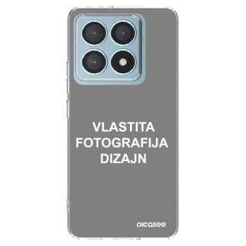 Picasee silikonska prozirna maskica za Xiaomi 14T Pro - Vlastiti foto dizajn