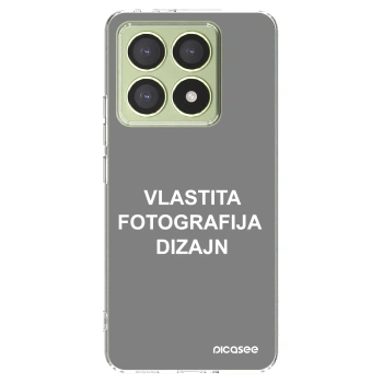 Picasee silikonska prozirna maskica za Xiaomi 14T - Vlastiti foto dizajn