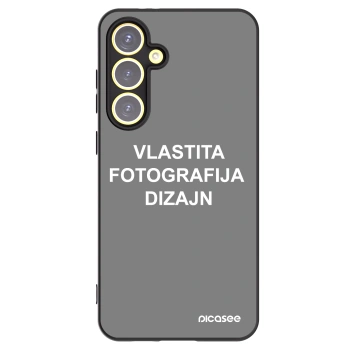 Picasee crna silikonska maskica za Samsung Galaxy S24 FE S721B - Vlastiti foto dizajn