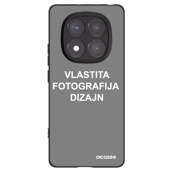 Picasee crna silikonska maskica za Xiaomi Redmi Note 14 Pro 5G - Vlastiti foto dizajn