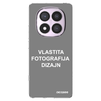 Picasee silikonska prozirna maskica za Xiaomi Redmi Note 14 Pro 5G - Vlastiti foto dizajn