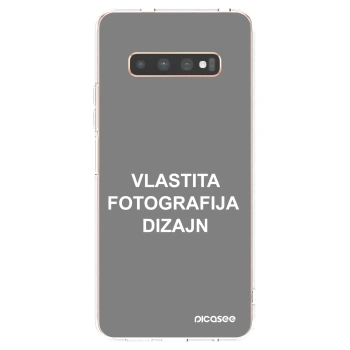 Picasee silikonska prozirna maskica za Samsung Galaxy S10 Plus G975 - Vlastiti foto dizajn