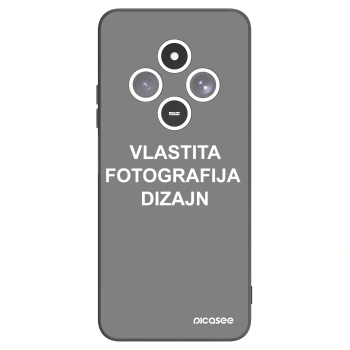 Picasee crna silikonska maskica za Xiaomi Redmi 14C - Vlastiti foto dizajn