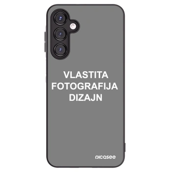 Picasee crna silikonska maskica za Samsung Galaxy A16 5G - Vlastiti foto dizajn