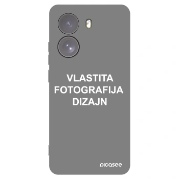 Picasee crna silikonska maskica za Xiaomi Poco X7 - Vlastiti foto dizajn