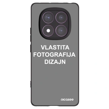 Picasee crna silikonska maskica za Xiaomi Redmi Note 14 Pro 4G - Vlastiti foto dizajn