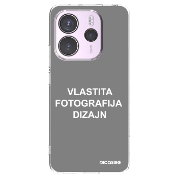 Picasee silikonska prozirna maskica za Xiaomi Redmi Note 14 4G - Vlastiti foto dizajn