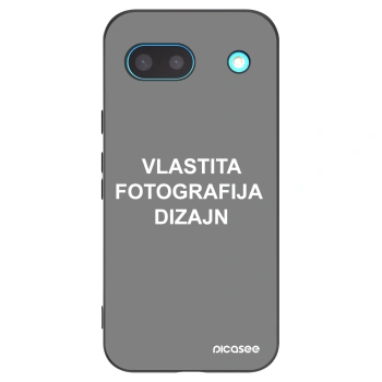 Picasee crna silikonska maskica za Google Pixel 8a - Vlastiti foto dizajn