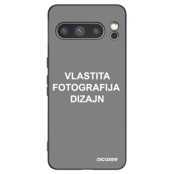 Picasee crna silikonska maskica za Google Pixel 8 Pro - Vlastiti foto dizajn