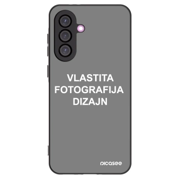 Picasee crna silikonska maskica za Samsung Galaxy A36 5G - Vlastiti foto dizajn