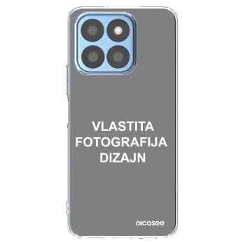Picasee silikonska prozirna maskica za Honor X8c - Vlastiti foto dizajn