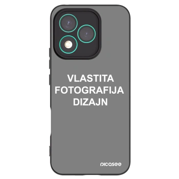 Picasee crna silikonska maskica za Honor 400 Lite 5G - Vlastiti foto dizajn