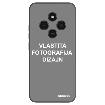 Picasee crna silikonska maskica za Xiaomi Poco C75 - Vlastiti foto dizajn