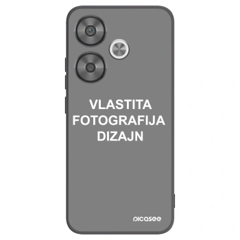 Picasee crna silikonska maskica za Xiaomi Poco F6 - Vlastiti foto dizajn
