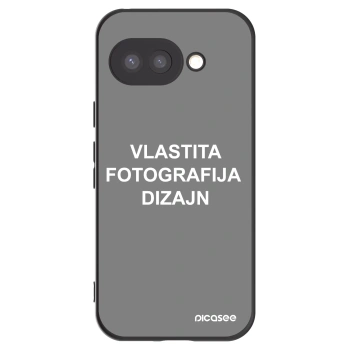 Picasee crna silikonska maskica za Google Pixel 9a - Vlastiti foto dizajn