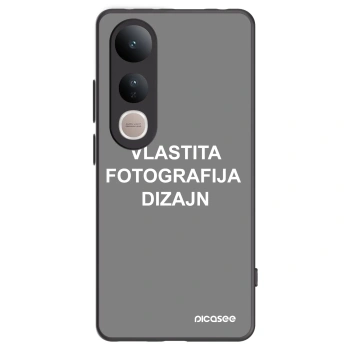 Picasee crna silikonska maskica za Vivo V50 Lite 5G - Vlastiti foto dizajn