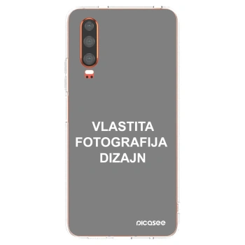 Picasee silikonska prozirna maskica za Huawei P30 - Vlastiti foto dizajn