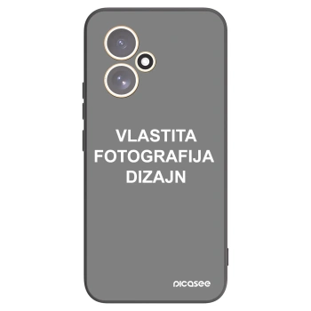 Picasee crna silikonska maskica za Honor 400 5G - Vlastiti foto dizajn