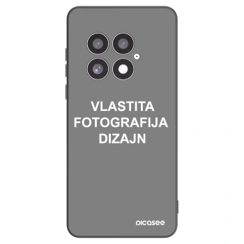 Picasee crna silikonska maskica za OnePlus 13 5G - Vlastiti foto dizajn