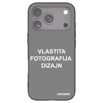 Picasee crna silikonska maskica za Apple iPhone 17 Pro - Vlastiti foto dizajn