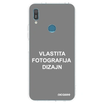 Picasee silikonska prozirna maskica za Huawei Y6 2019 - Vlastiti foto dizajn