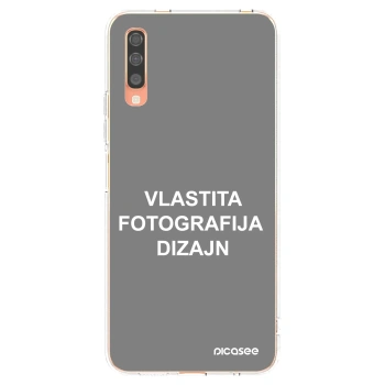Picasee silikonska prozirna maskica za Samsung Galaxy A70 A705F - Vlastiti foto dizajn