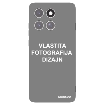 Picasee crna silikonska maskica za Motorola Edge 60 Pro - Vlastiti foto dizajn