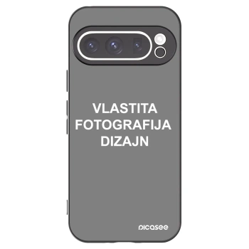 Picasee crna silikonska maskica za Google Pixel 9 Pro XL - Vlastiti foto dizajn