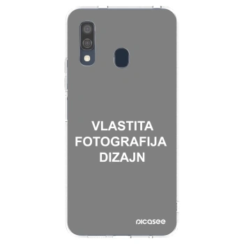 Picasee silikonska prozirna maskica za Samsung Galaxy A40 A405F - Vlastiti foto dizajn