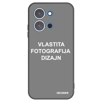 Picasee crna silikonska maskica za Xiaomi Redmi 15C 4G - Vlastiti foto dizajn