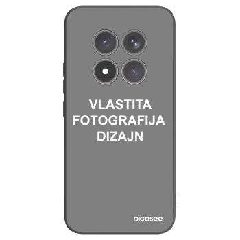 Picasee crna silikonska maskica za Xiaomi Redmi Note 15 Pro+ - Vlastiti foto dizajn