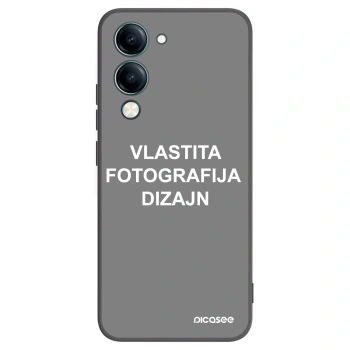 Picasee crna silikonska maskica za Vivo Y29s 5G - Vlastiti foto dizajn