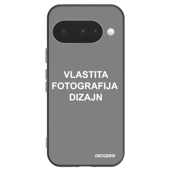 Picasee crna silikonska maskica za Google Pixel 10 - Vlastiti foto dizajn