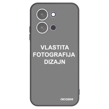 Picasee crna silikonska maskica za Xiaomi Redmi 15C 5G - Vlastiti foto dizajn
