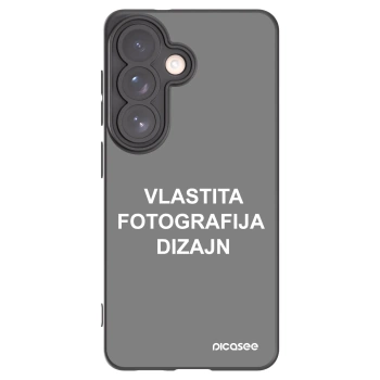 Picasee crna silikonska maskica za Samsung Galaxy S26 - Vlastiti foto dizajn