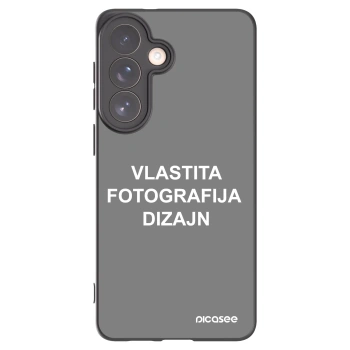 Picasee crna silikonska maskica za Samsung Galaxy S26+ - Vlastiti foto dizajn