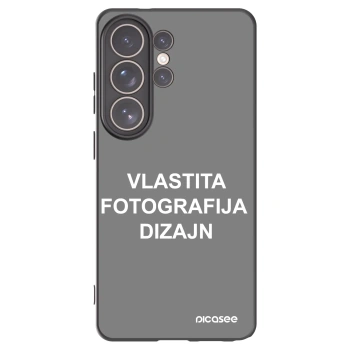 Picasee crna silikonska maskica za Samsung Galaxy S26 Ultra - Vlastiti foto dizajn