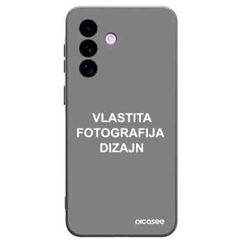 Picasee crna silikonska maskica za Samsung Galaxy A57 5G - Vlastiti foto dizajn