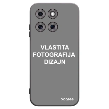 Picasee crna silikonska maskica za Motorola Moto G77 - Vlastiti foto dizajn