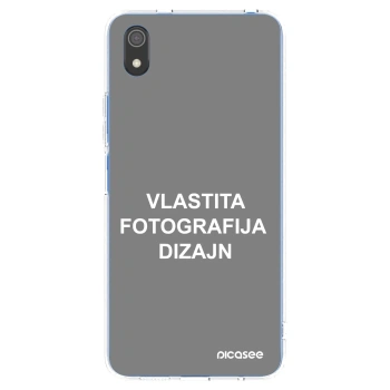 Picasee silikonska prozirna maskica za Xiaomi Redmi 7A - Vlastiti foto dizajn