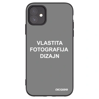 Picasee crna silikonska maskica za Apple iPhone 11 - Vlastiti foto dizajn