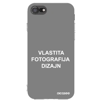 Picasee silikonska prozirna maskica za Apple iPhone 8 - Vlastiti foto dizajn