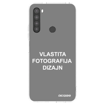 Picasee silikonska prozirna maskica za Xiaomi Redmi Note 8 - Vlastiti foto dizajn