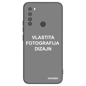 Picasee crna silikonska maskica za Xiaomi Redmi Note 8 - Vlastiti foto dizajn