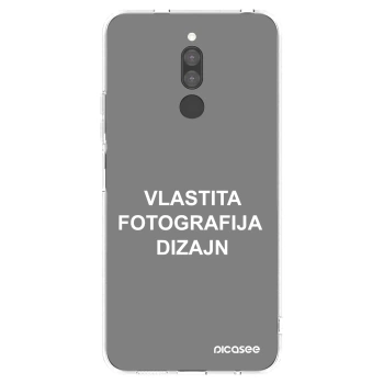Picasee silikonska prozirna maskica za Xiaomi Redmi 8 - Vlastiti foto dizajn