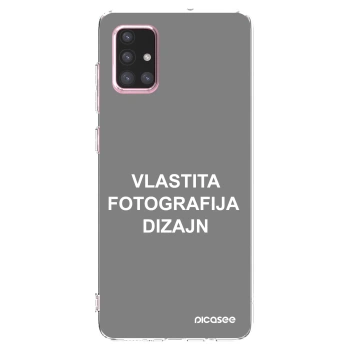 Picasee silikonska prozirna maskica za Samsung Galaxy A71 A715F - Vlastiti foto dizajn