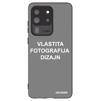 Picasee crna silikonska maskica za Samsung Galaxy S20 Ultra 5G G988F - Vlastiti foto dizajn