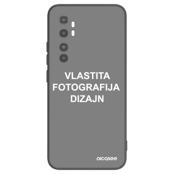 Picasee crna silikonska maskica za Xiaomi Mi Note 10 Lite - Vlastiti foto dizajn