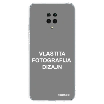 Picasee silikonska prozirna maskica za Xiaomi Redmi Note 9S - Vlastiti foto dizajn