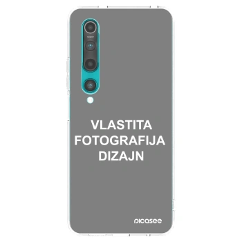 Picasee silikonska prozirna maskica za Xiaomi Mi 10 - Vlastiti foto dizajn